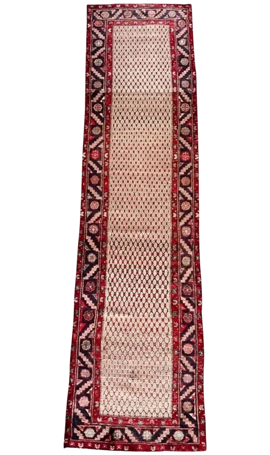 Vintage Hand Knotted Runner # 2446 | 3' 3