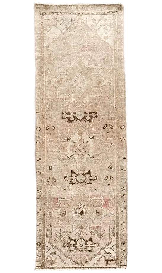 Vintage Hand Knotted Runner # 2706 | 3' 1