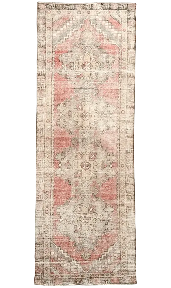 Vintage Hand Knotted Runner # 3087 2' 10
