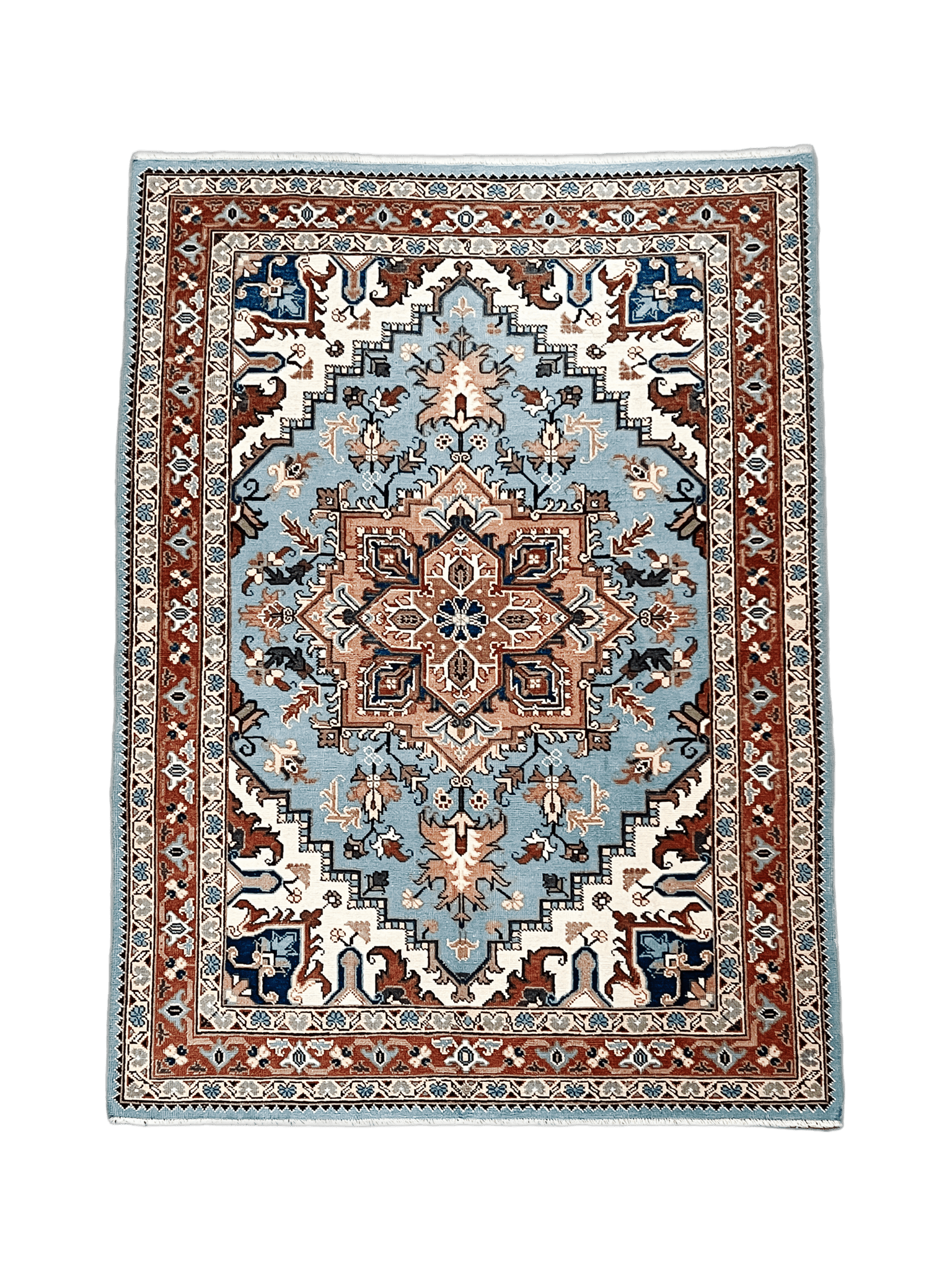 New Hand Knotted Rug # 2835 | 6' 5'' x 9' 6'' - Krazy For Rugs