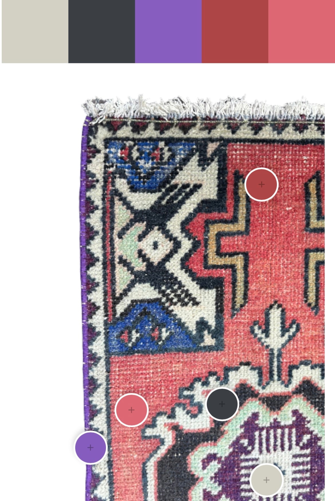 Turkish Mini Rug # 2844 | 1' 6'' x 2' 11'' - Krazy For Rugs