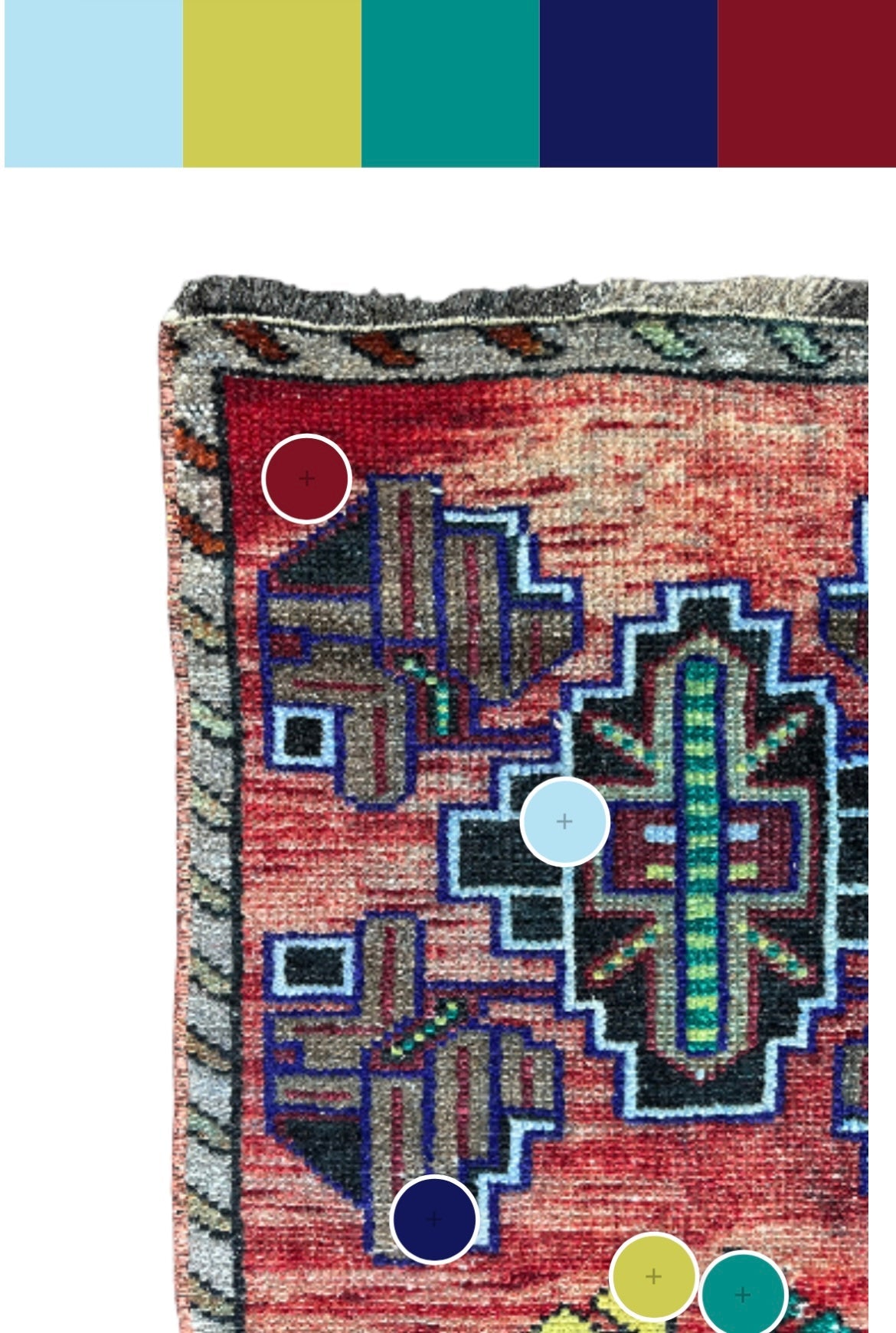 Turkish Mini Rug # 2845 | 1' 6'' x 3' 1'' - Krazy For Rugs
