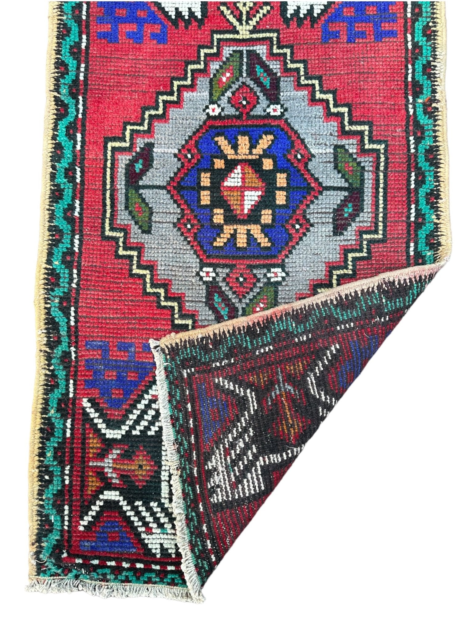 Turkish Mini Rug # 2846 | 1' 9'' x 3' 6'' - Krazy For Rugs