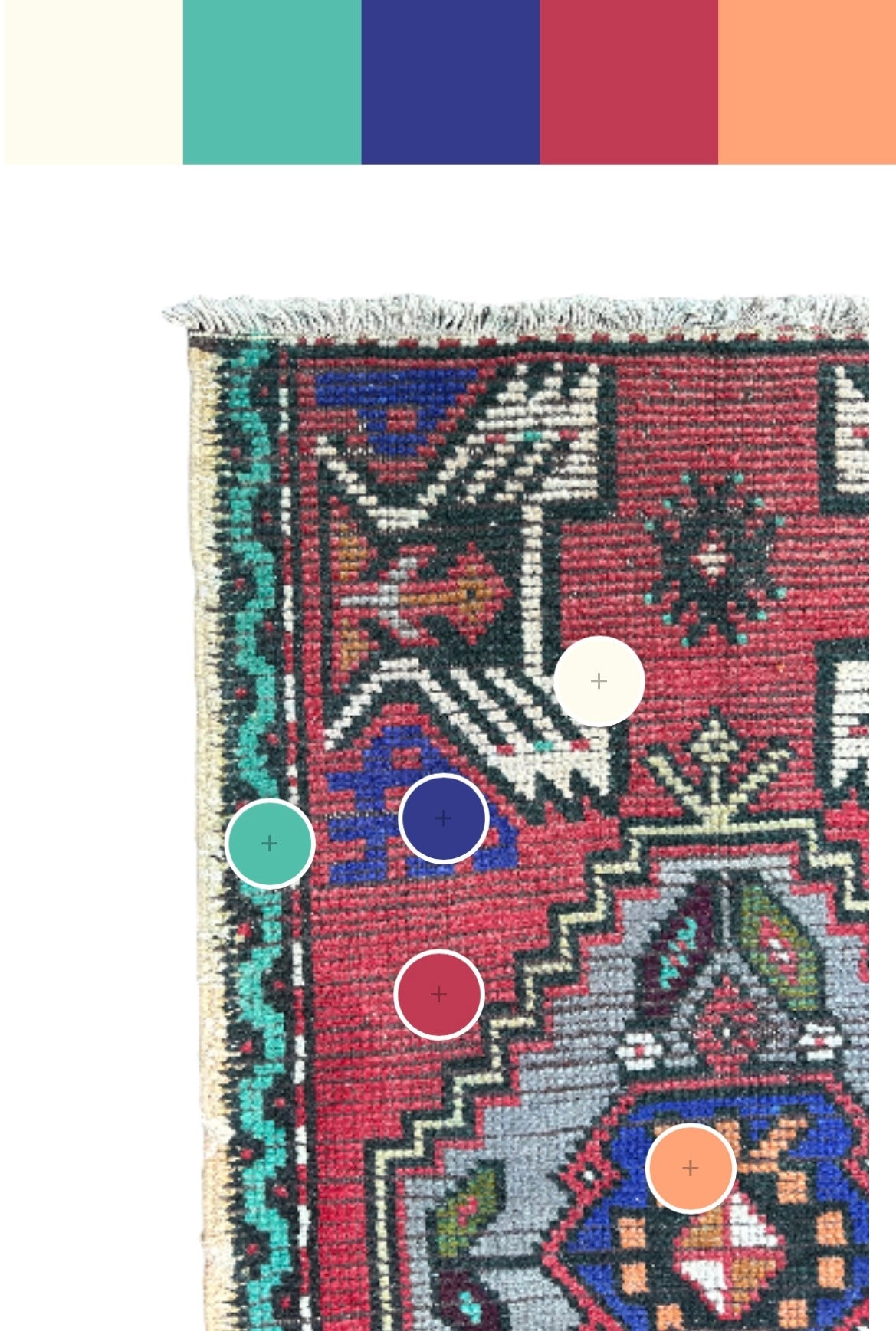 Turkish Mini Rug # 2850 | 1' 8'' x 3' 2'' - Krazy For Rugs
