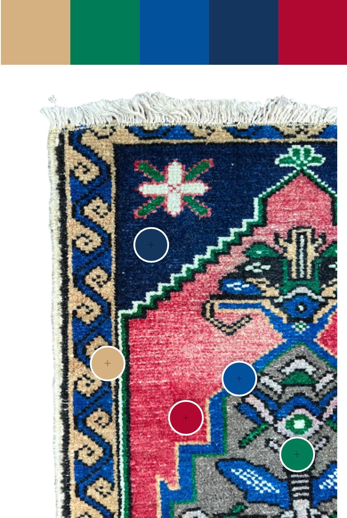 Turkish Mini Rug # 2853 | 1' 6'' x 2' 7'' - Krazy For Rugs